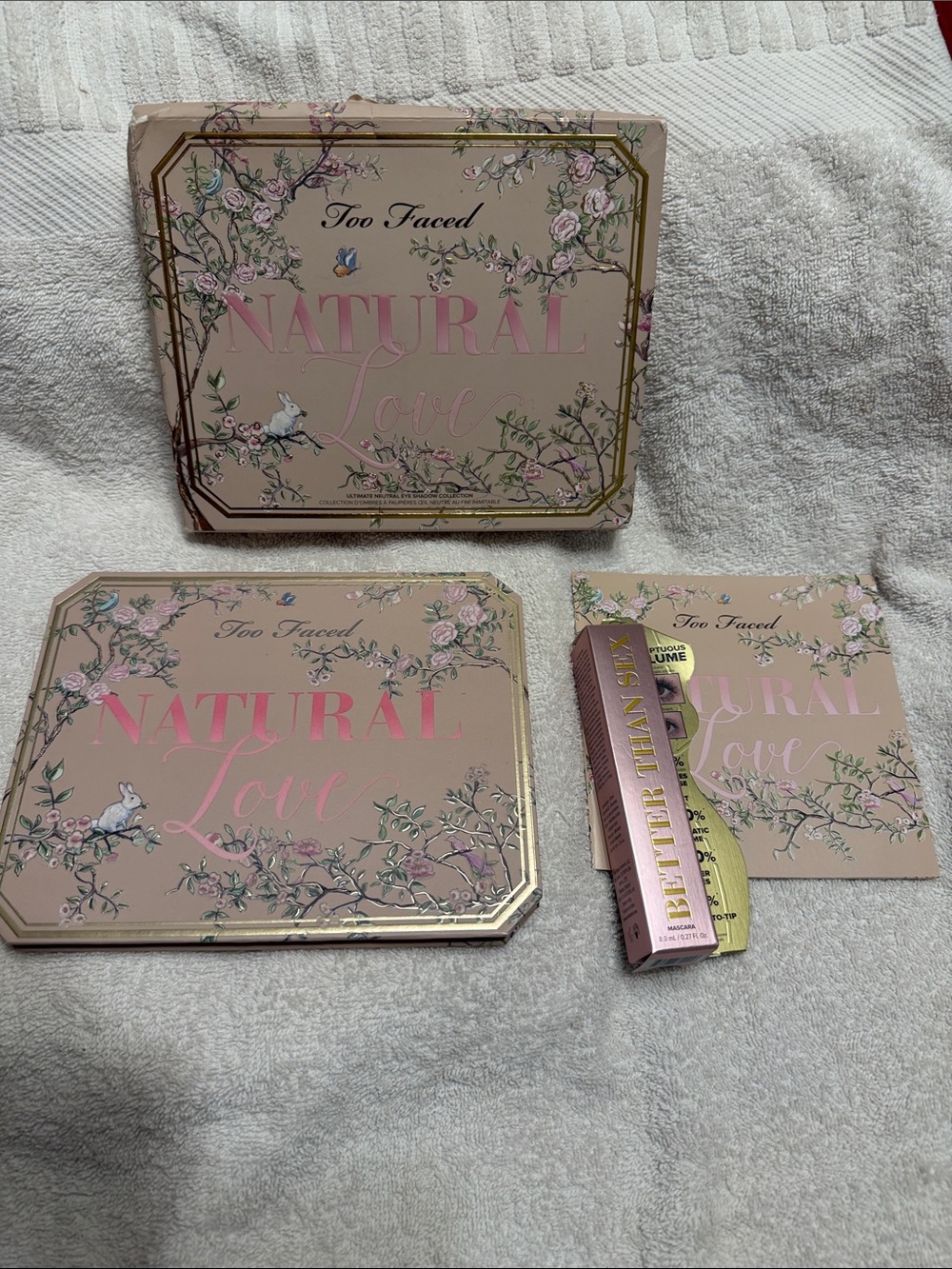 Too Faced Natural Love Eyeshadow Set - Pink and Gold Accents